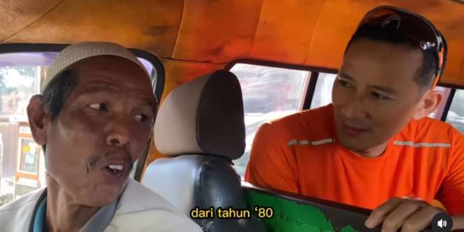 Sopir Angkot Ini Blak-blakan Cerita Penghasilan Saat Ketemu Sandiaga Uno, Masihkah Menjanjikan?