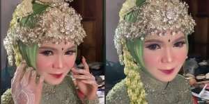 Potret Transformasi Pengantin Dirias Korean Look Dengan Adat Sunda, Hasilnya Bikin Melongo!