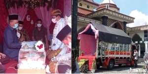 Bukan Masjid atau Hotel Berbintang, Pasangan Ini Nikah Dalam Truk, Alasannya Bikin Haru