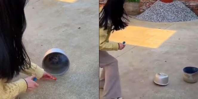 Gadis Cilik Bikin Percobaan Nyalakan Petasan Ditutupi Panci, yang Terjadi di Luar Dugaan