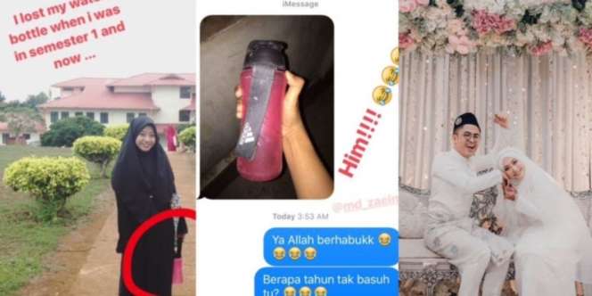 Botol Minum Kesayangan Hilang, Wanita Syok Ternyata Disimpan Pria yang Kini Jadi Suaminya