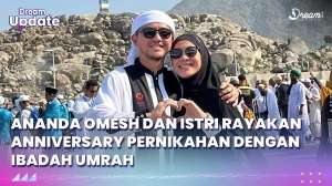 Ananda Omesh dan Istri Rayakan Anniversary Pernikahan dengan Ibadah Umrah