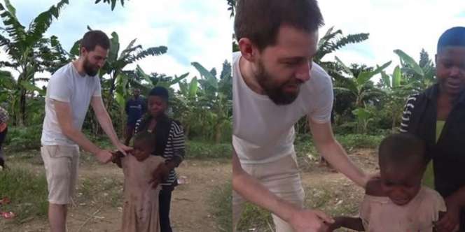 Bocah Ini Nangis Kejer Saat Pertama Kali Lihat Bule Kulit Putih, Disangka Hantu Takut Dimakan