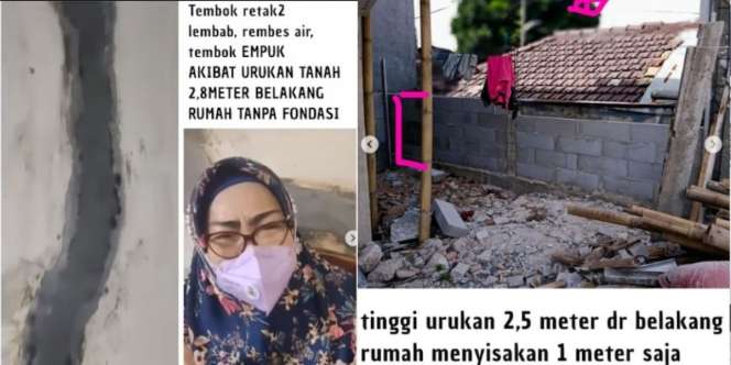 Tetangga Nguruk Tanah Setinggi 2,5 Meter, Rumah Ibu di Tebet Terancam Roboh