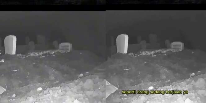 Seram! CCTV Rekam Suasana Sekitar Kuburan Baru 3 Hari Digali, Tiba-tiba Muncul 2 Cahaya Misterius, Ketika Cahaya Itu Mendekat Ternyata..