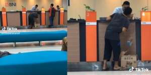 Viral! Pria Berpakaian Kusut dan Bersandal Jepit Bawa Gepokan Uang Dalam Kardus di Bank, Netizen: 'Sukses Tak Perlu Berdasi'