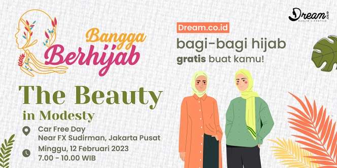 Rayakan Satu Dekade World Hijab Day, 'The Beauty in Modesty' Bagi-Bagi Hijab di CFD Weekend Ini