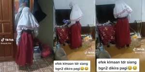 Ngakak! Efek Kelamaan Tidur Siang, Bocah SD Ngotot Berangkat Sekolah Ternyata Hari Masih Maghrib