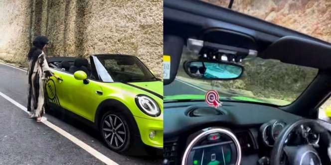 Bagikan Momen Seru saat Nyetir Mobil Mewah, Netizen Gagal Fokus Gaya Istri Dahnil Azhar Keren Banget