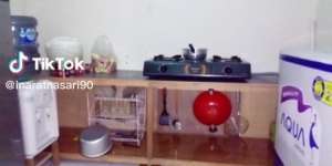 Wow! Dapur Rumah Subsidi Awalnya Cupu Cuma Pakai Kayu dan Tripleks, Sehabis Renovasi Jadi Modern, Minimalis, dan Estetik