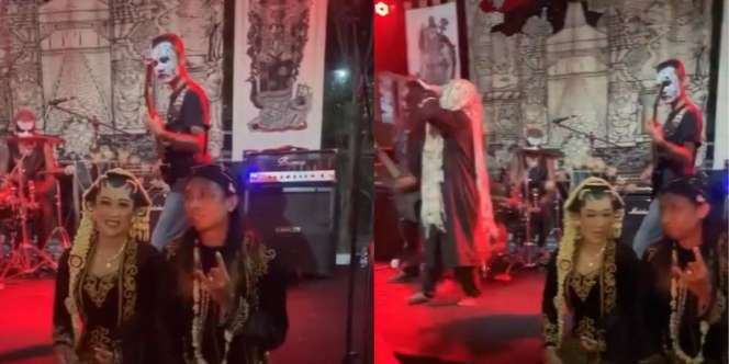 Pengantin Undang Band Metal, Warganet: Hajatan Raja dan Ratu Kegelapan