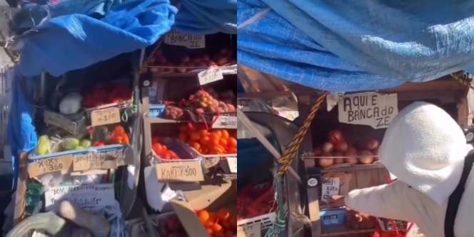 Warung di Pinggir Jalan Tak Ada Penjaga, Pemilik Cuma Tinggalkan Celengan Buat Pembeli Bayar
