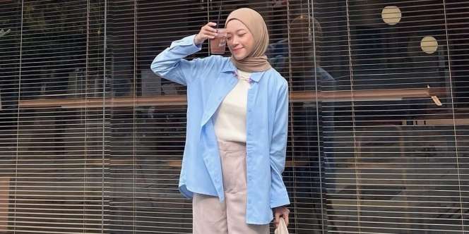 Pakai Fashion Tape di Pashmina, Saat Tak Ada Jarum Pentul