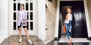 Sederet Seleb Cantik yang Berpose di Depan Pintu Rumah, Hasilnya Bikin Kagum!