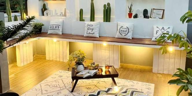 Tembok Tetangga Tutupi Pemandangan, Rooftop Rumah Disulap Jadi Keren ala Cafe