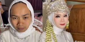 Potret Cewek Tomboy Dimakeup MUA Jadi Pengantin, Hasilnya Bikin Takjub!