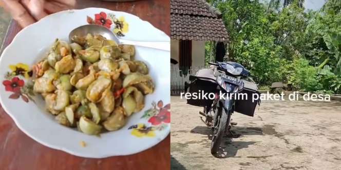 Kurir Antar Paket di Desa, Disambut Hangat Sampai Disuruh Makan