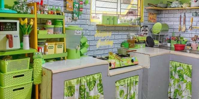 Dapur Bernuansa Ceria Serba Hijau, Penasaran Detailnya?