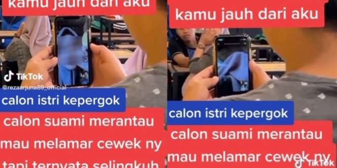 Nyeseknya LDR! Niat Mau Ngelamar, Pemuda Ini Malah Pergoki Pacar Selingkuh di Depan Mata