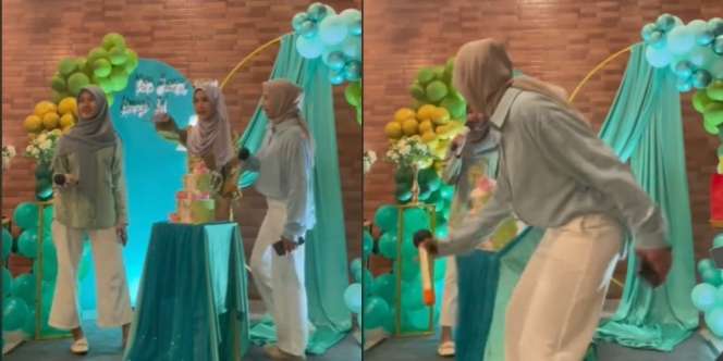Niat Hati Kasih Surprise, Kue Ulang Tahun Malah Jatuh Disenggol Teman, Warganet: Lagu Happy Birthday Jadi Astaghfirullah