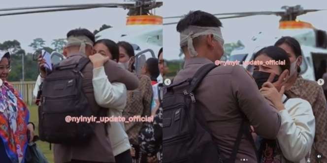 Video Momen Haru Kompol Ayani Bertemu Istri Usai Selamat dari Kecelakaan Helikopter Rombongan Kapolda Jambi
