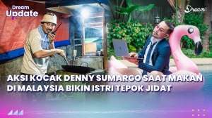 Aksi Kocak Denny Sumargo Saat Makan Di Malaysia Bikin Istri Tepok Jidat 