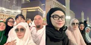 Doa Dikabulkan, 7 Potret Mulan Jamelaa Bahagia Umroh Bareng Anak dan Ahmad Dhani