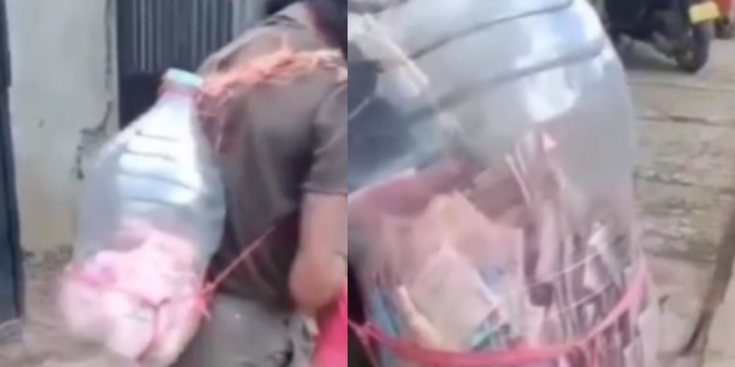 The Real Crazy and Rich, Viral ODGJ Bawa Galon Berisi Uang Puluhan Juta