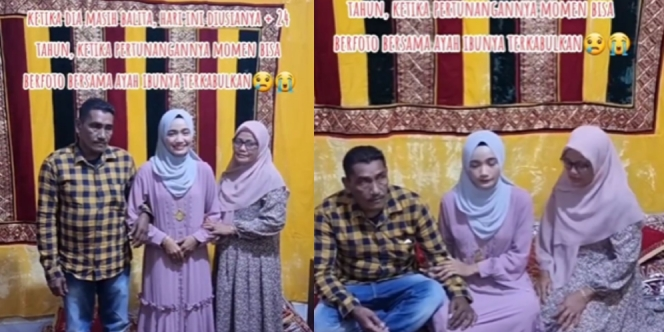 Curhat Wanita Orangtua Bercerai Sejak Dirinya Kecil, Momen Haru Bisa Foto Bersama di Momen Pertunangan Bikin Ikut Mewek