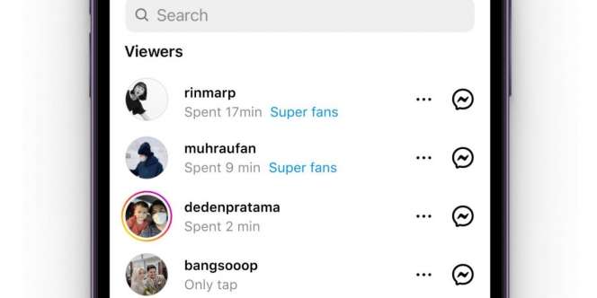 Cek Fakta: Fitur Instagram Story dengan Label Super Fans