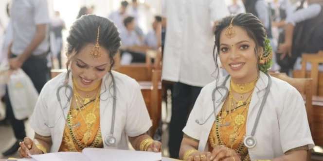 Demi Kejar Cita-Cita Jadi Dokter, Pengantin Wanita Rela Hadiri Ujian di Hari Pernikahannya