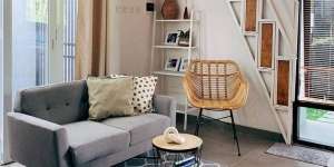Tangga Lipat di Tiny House Yogyakarta Bikin Rumah Tampak Lapang