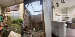 Renovasi Dapur Mungil Rumah Subsidi Awalnya Terlihat Kumuh Jadi Bergaya Semi-Outdoor dan Estetik, Cuma Habis Rp45 Jutaan