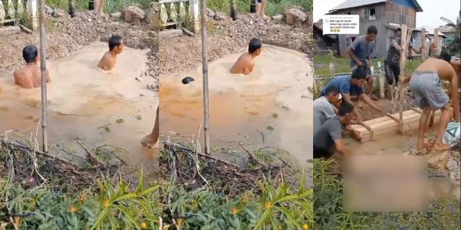 Viral! Kubur Jenazah di Permakaman Kebanjiran: Warga Menyelam di Air Kotor dan Peti Diinjak-injak Biar Tenggelam
