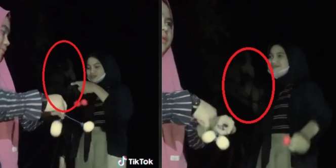 Merinding! Cewek Ini Diintip Pocong Pas Main Lato-lato Malam Hari, Videonya Ditonton 11 Juta Kali
