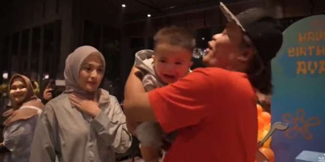 Momen Haru Sule Ketemu Adzam, Banyak yang Berharap Rujuk dengan Nathalie Holscher