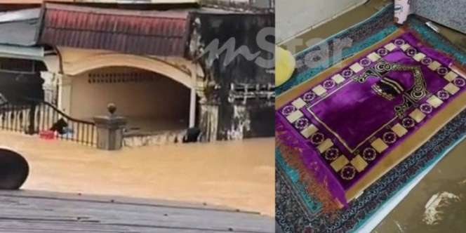 Seluruh Rumah Terendam Banjir, Sajadah dan Alquran Ini Tetap Bersih Tanpa Lumpur