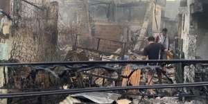 Potret Penampakan Rumah-Rumah dan Mobil Warga Hangus Terbakar Akibat Kebaran Depo Pertamina Plumpang