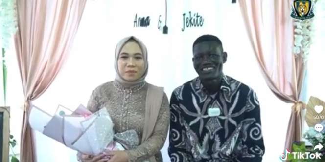 Kisah Gadis Cantik Berjodoh dengan Pria Afrika, Berawal dari Kenalan di Stasiun Tigakarsa
