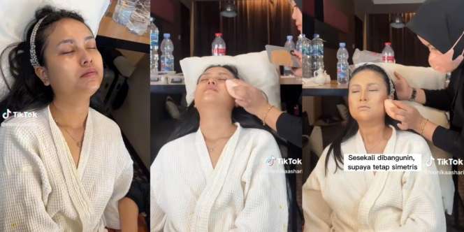 Pengantin Dirias Sambil Tidur karena Sakit Demam Tinggi di Hari-H, Lihat Hasilnya Justru Bikin Kaget