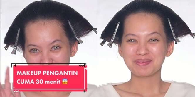 MUA Ini Pamer Skill Makeup Pengantin Adat Jawa Hanya 30 Menit Saja, Hasilnya Bikin Pangling, Bukan Kaleng-kaleng!
