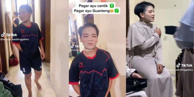 Cewek Tomboy Berambut Cepak Dimakeup Jadi Pagar Ayu, Hasilnya Nggak Nyangka: Cantik Banget dan Auto Jadi Anggun