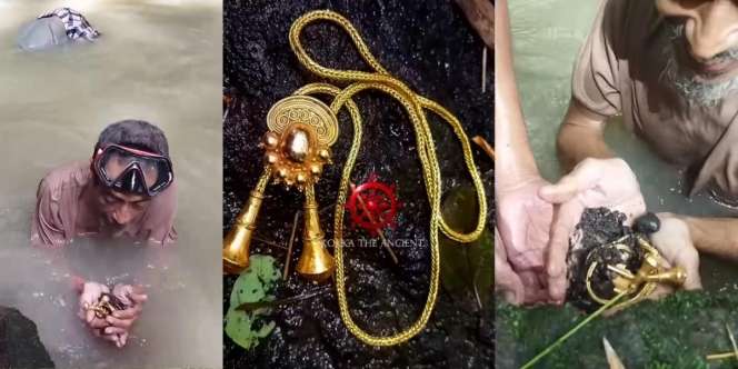 Viral Penemuan Benda Kuno di Sungai Tulungagung, Berupa Kalung Emas Diyakini Milik Raja Singasari