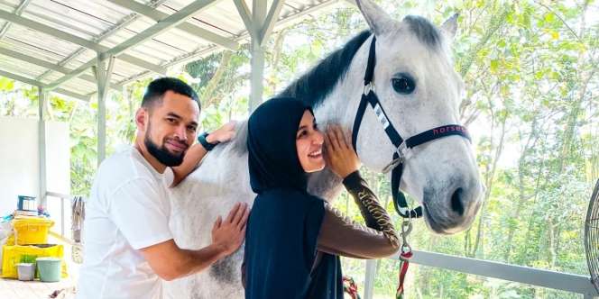 Masya Allah! Shireen Sungkar Tersungkur Saat Latihan Berkuda, Teuku Wisnu Refleks Lompat dan Lempar HP