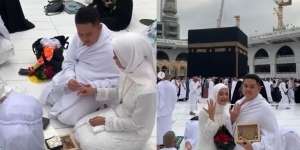 Viral Pasangan Ijab Kabul di Depan Kabah, Momen Pamer Cincin Bikin Iri