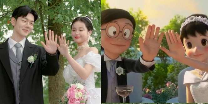 Manisnya Pengantin Cosplay Jadi Nobita dan Shizuka, bak Stand By Me Kehidupan Nyata, Seberapa Mirip?