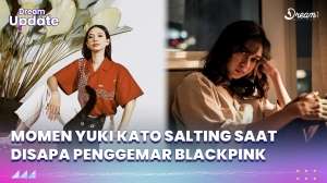 Reaksi Gemas Yuki Kato, Salting Disapa Fans Lisa BLACKPINK
