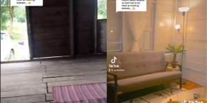 Gubuk Kayu di Tengah Hutan Direnovasi Jadi Hunian Estetik, Serasa Lagi Staycation