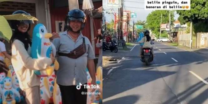 Sederhana Namun Tak Semua Orang Bisa Rasakan, Seorang Ayah Belikan Mainan Balon untuk Putrinya Meskipun Sudah Dewasa