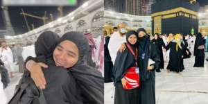15 Tahun Terpisah, Pertemuan 2 Sahabat di Depan Kabah Saat Umroh Ini Bikin Haru